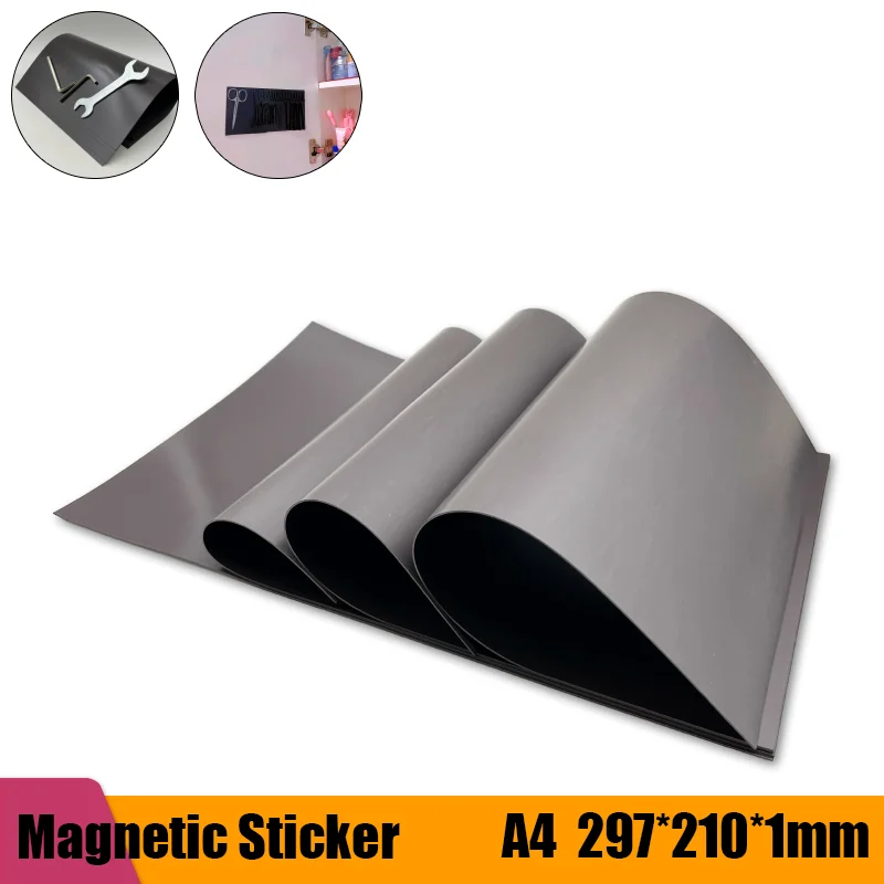 Dicke 1.5/1.0/0,5mm a4 quadratische weiche Magnet platte Magnet matte Kühlschrank Foto Bild Schneiden Stanzen Handwerk einseitige Magnete