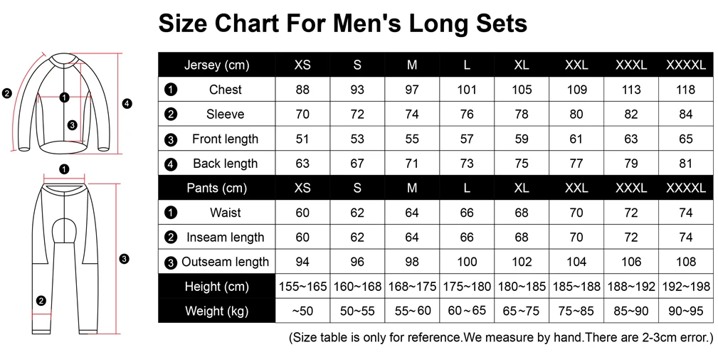 NEUE 2026 Langarm Fahrrad Trikots Hosen Für Männer Neueste Herbst Radfahren Sets Pro Team Racing Sportswear Fahrrad Anzüge Uniform – Detail 1