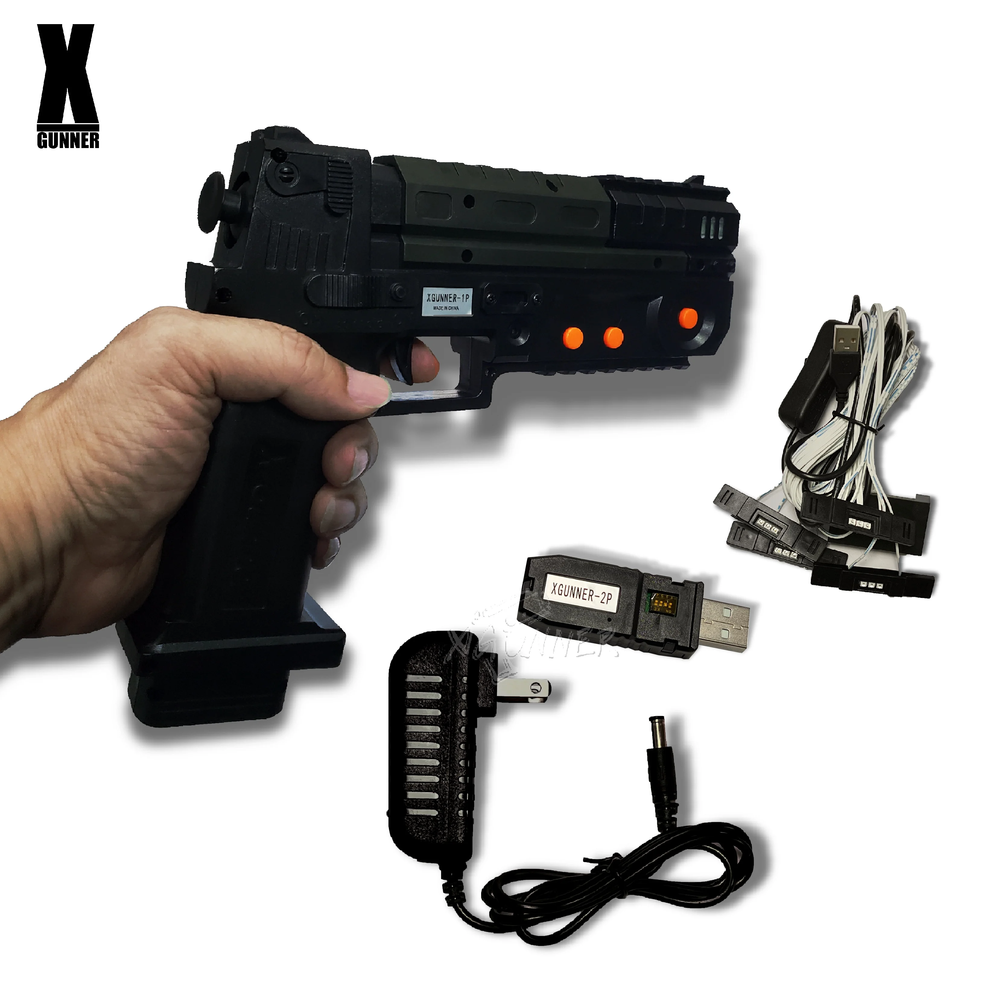 X-GUNNER XGUNNER 2.4G wireless gaming light gun, wireless light gun，Somatosensory gun，Functions far exceed GUN4IR
