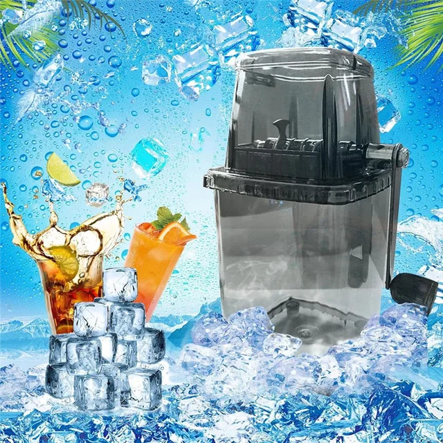A24F-Household Manual Ice Crusher Transparent Multi-Purpose Hand Shaved Ice Machine, Shaved Ice Machine 5