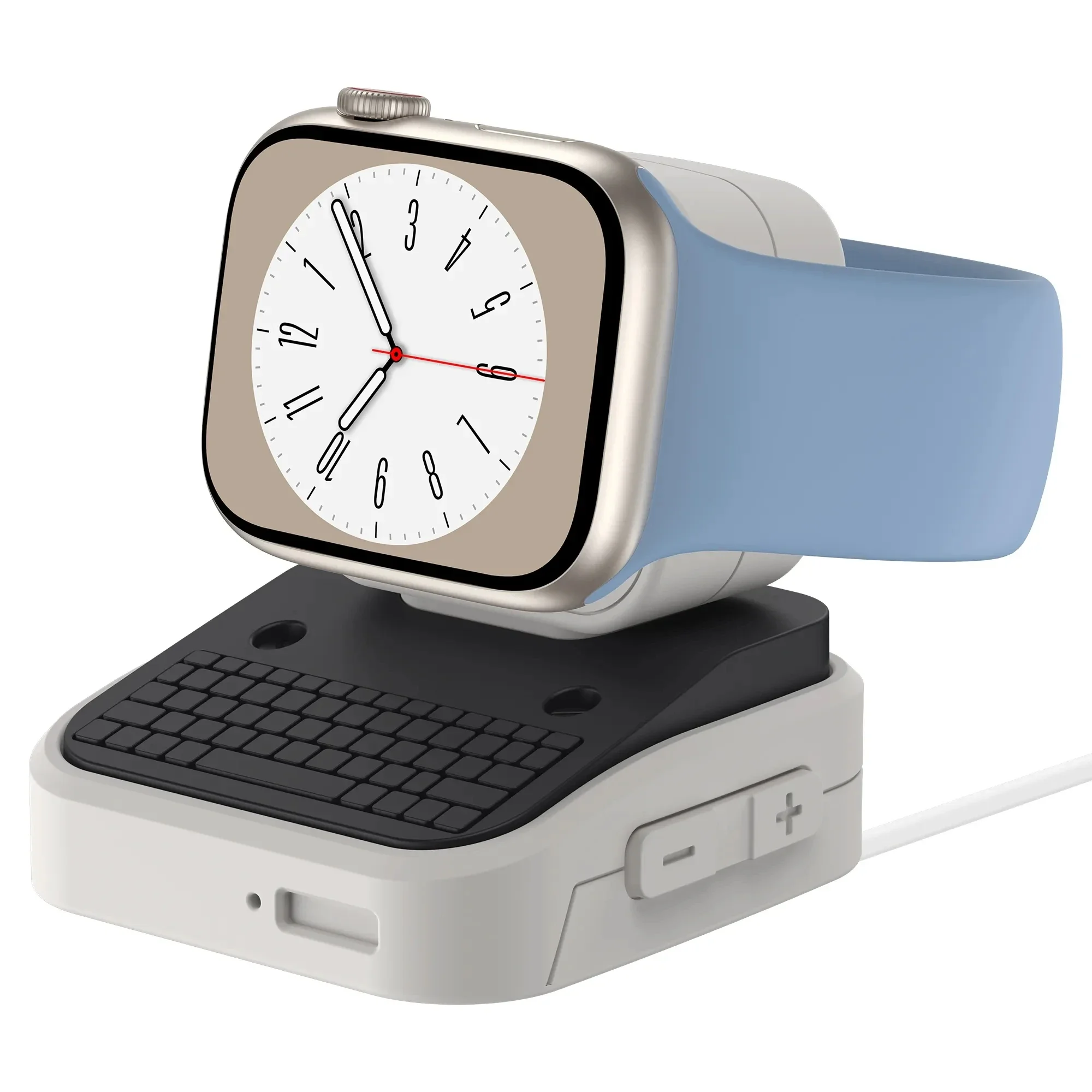 Silicone Charger Dock Holder for Apple Watch Charging Stand Storage Seat for iWatch Ultra 3 2 49mm 45mm 41mm Series 10 9 8 7 6 5 apple watch charger stand apple watch charging bracket