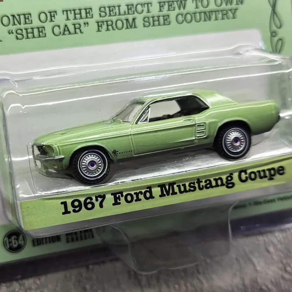 1967 Ford The She Gountry Mustang Coupe Pink 1:64 Scale Alloy