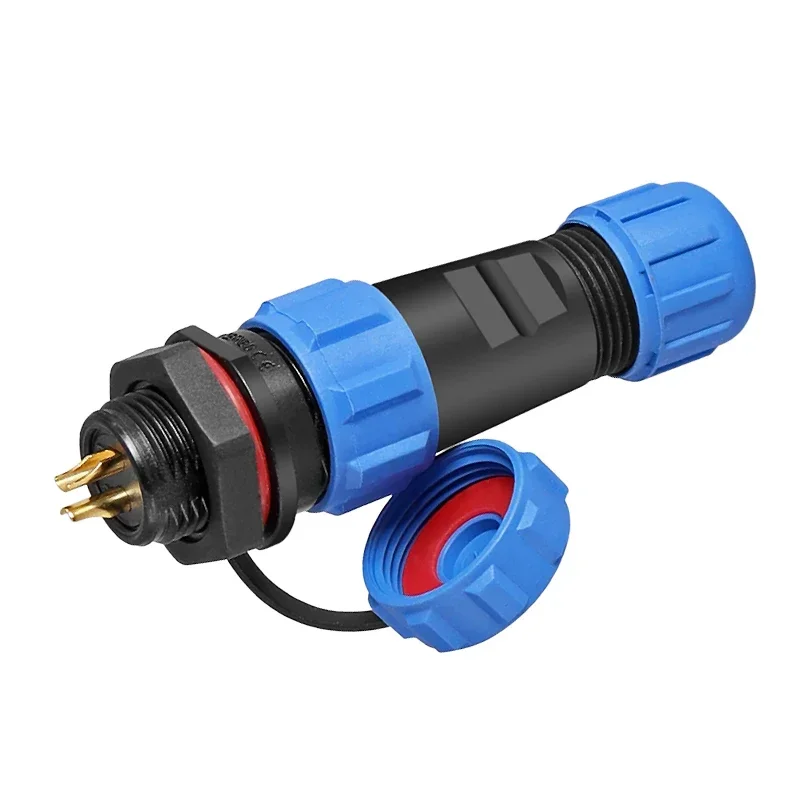 SP13 SP16 SP17 SP20 SP21 2PIN-12PIN Panel Mount Waterproof Aviation Connectors Plug Socket IP68 Electrical Cable Wire Connector