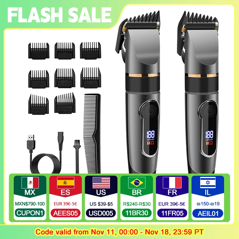 Hair Clipper Electric Hair Cutting Machine Husband Hair Trimmer for Man Shaver Barber Professional Beard Trimmer Hair Cutter