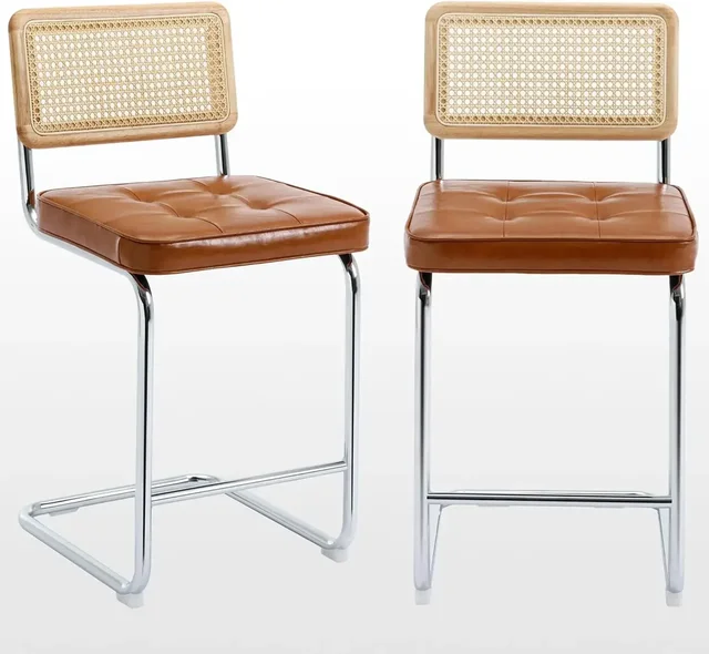 24'' Modern Counter Height Stools Set of 2 2
