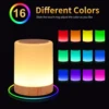 16 Colors Smart Touch Bedside Table Lamp RGB USB Rechargeable Night Light Desk Lamp Bedroom Decoration Gift Dining Table Light 1