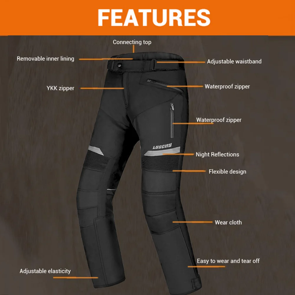 Motorcycle Jacket Pants Suit Cold-proof Waterproof Winter Men Motorbike Riding Moto Jacket Protective Gear Armor Clothing motorcycle jacket