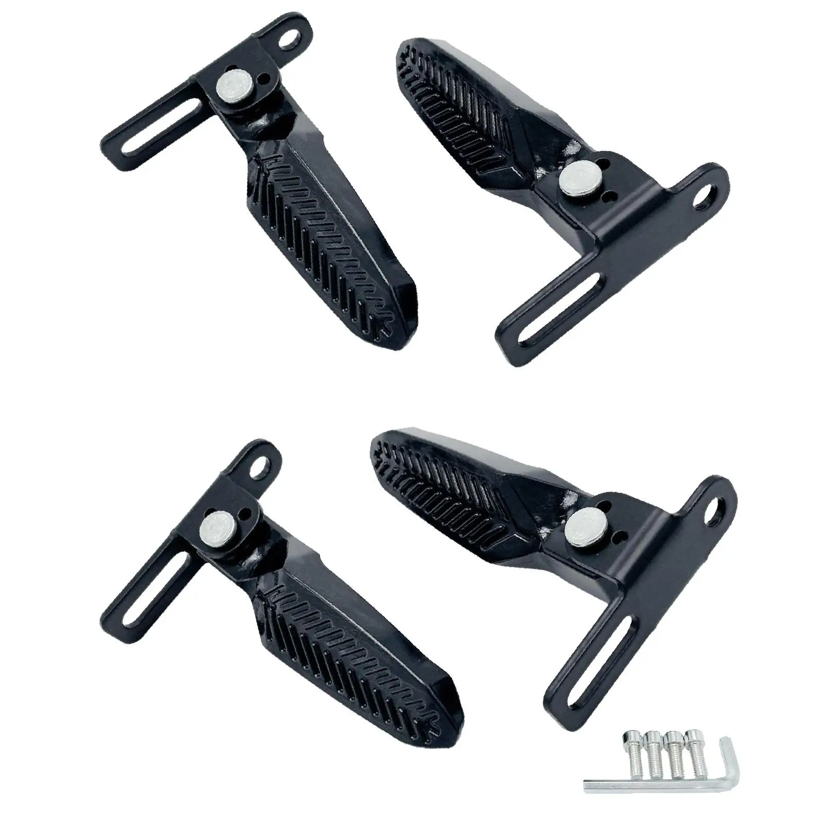 2x Electric Bike Pedals Sturdy Foot Pegs Scooter Pedals for Electric Bicycle