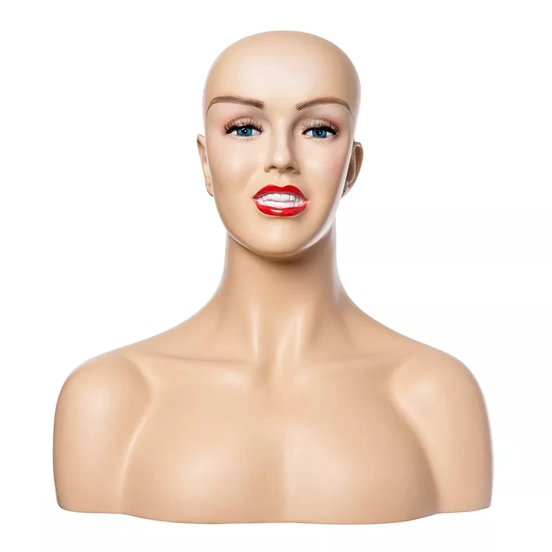 Mannequin Head Wigs Necklaces Wig Mannequin Head Shoulders H12