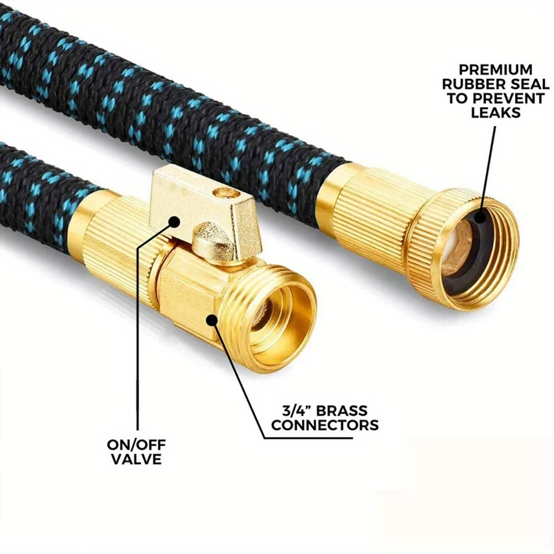 خرطوم الحديقة المرن المصنوع من المطاط هو أداة ري و...