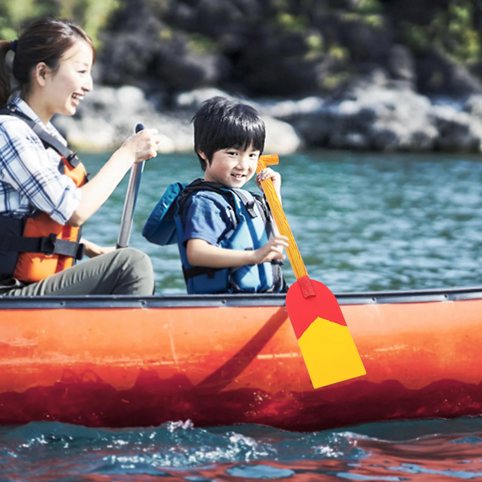 

Party Accessory Wood Oar Prop Performing Party Cosplay Oar Model Widely-used Wood Oar