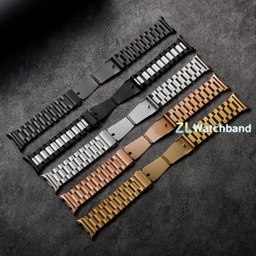 Premium Stainless Steel Watchband Bracelet - Universal Fit, Metal Design