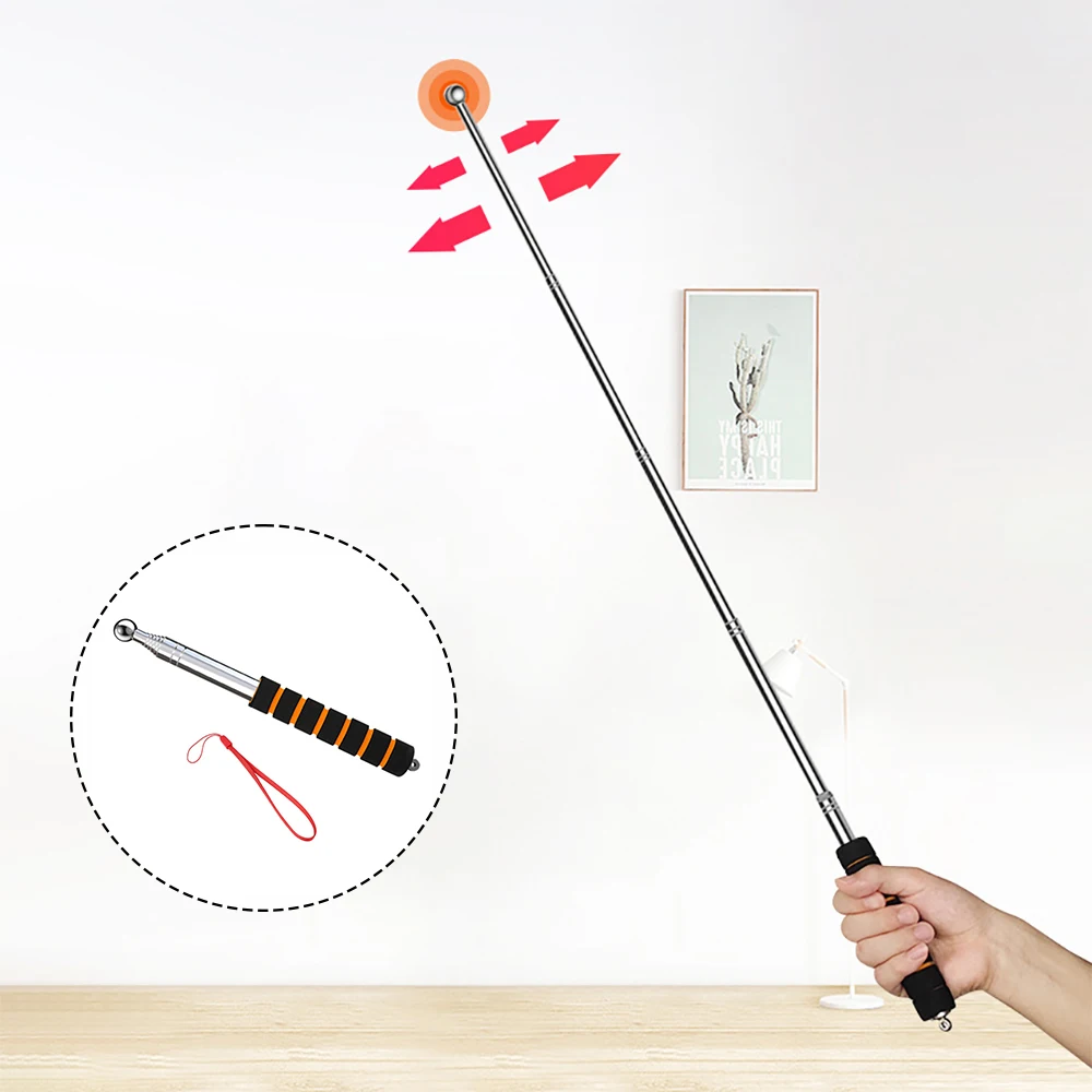 휴대용 텔레스코픽 검사 망치, 벽 천장 타일 중공 핸드 테스트 도구, 집 장식 검사 중공 망치, 1.3m