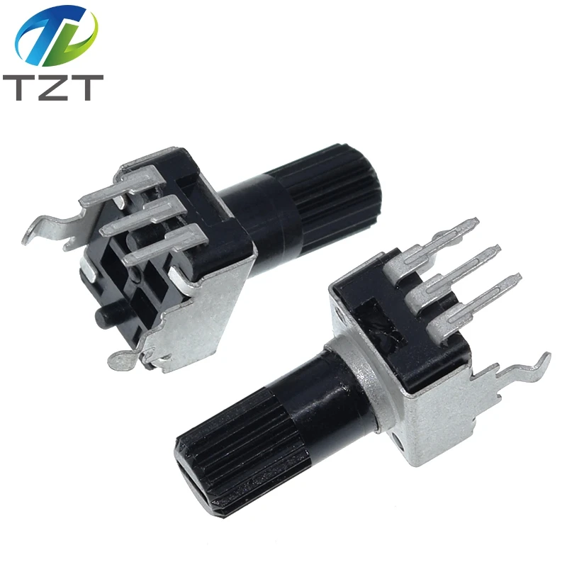 Adjustable Resistor 10pcs Rv09 Vertical 12.5mm Shaft 1k 2k 5k 10k 20k 50k 100k 0932 9 Type 3pin Seal Potentiometer