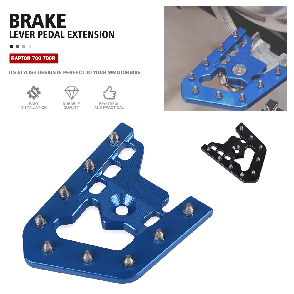 

CNC ATV Тормозная педаль, наконечник рычага для YAMAHA RAPTOR 700 2013-2023 700R 2016-2023 700R SPECIAL EDITION 2013-2016 2018-2023