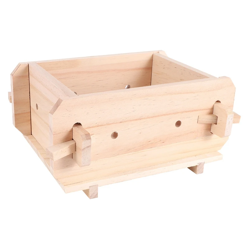 Tofu Mold Tool,Removable Wooden Press Box,Home Kitchen Tofu Maker Press Mold Kit For DIY Cooking Handmade