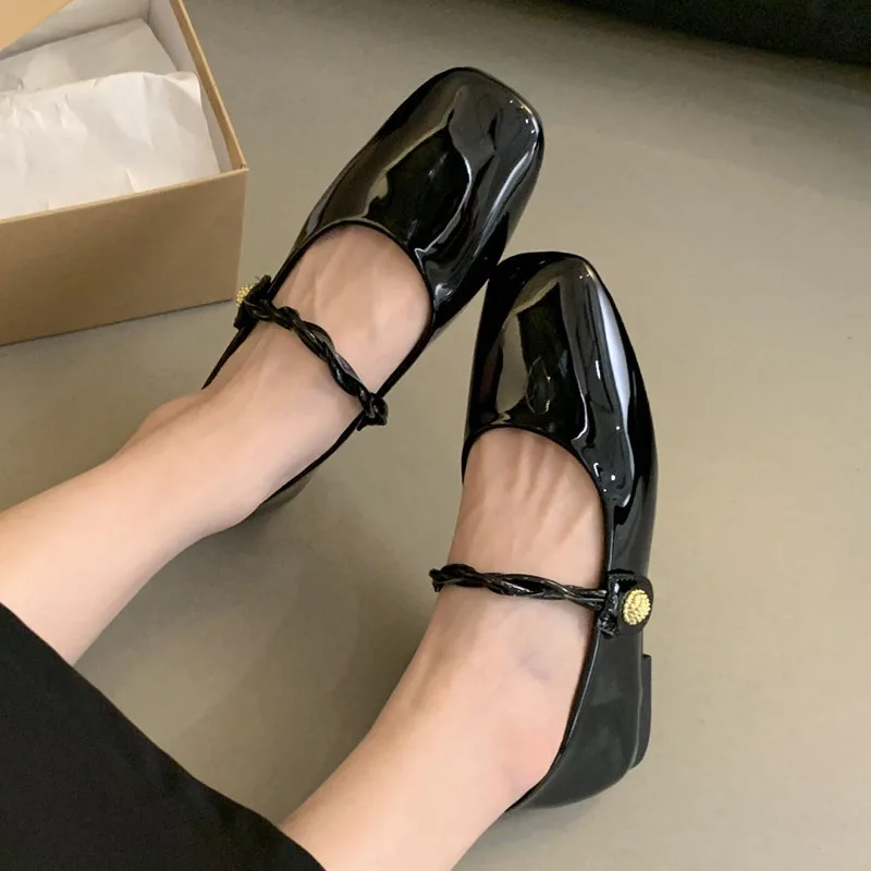 【7/5まで値下げ】CherryPatterned MaryJane Flats Cherry-Patterned Mary Jane Flats