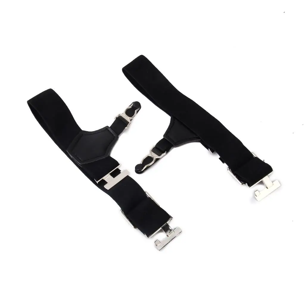 Unisex 1 Pair Elastic Strap Adjustable Suspenders Sock Suspender