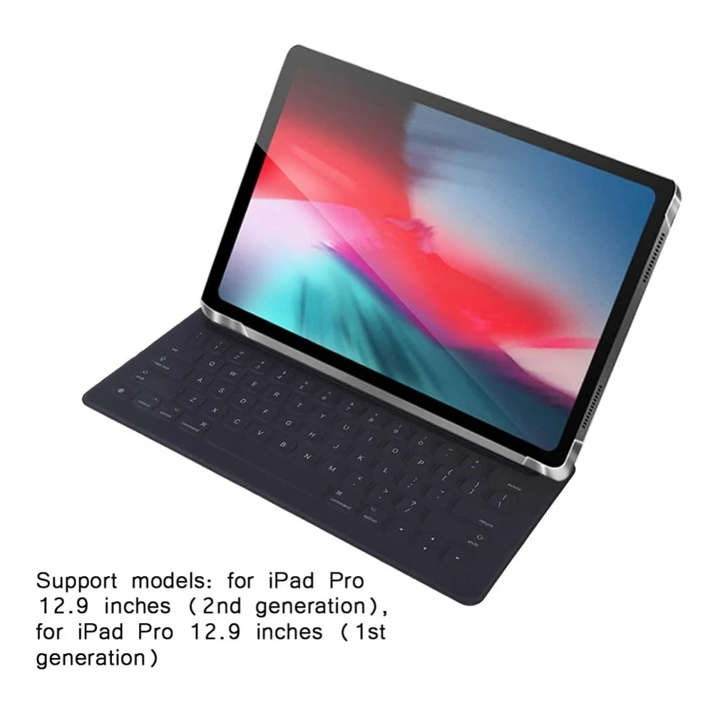 Tablet Smart Keyboard for iPad Pro 12.9 1st / 2nd Gen 2015-2017 Replacement Accessories Gray