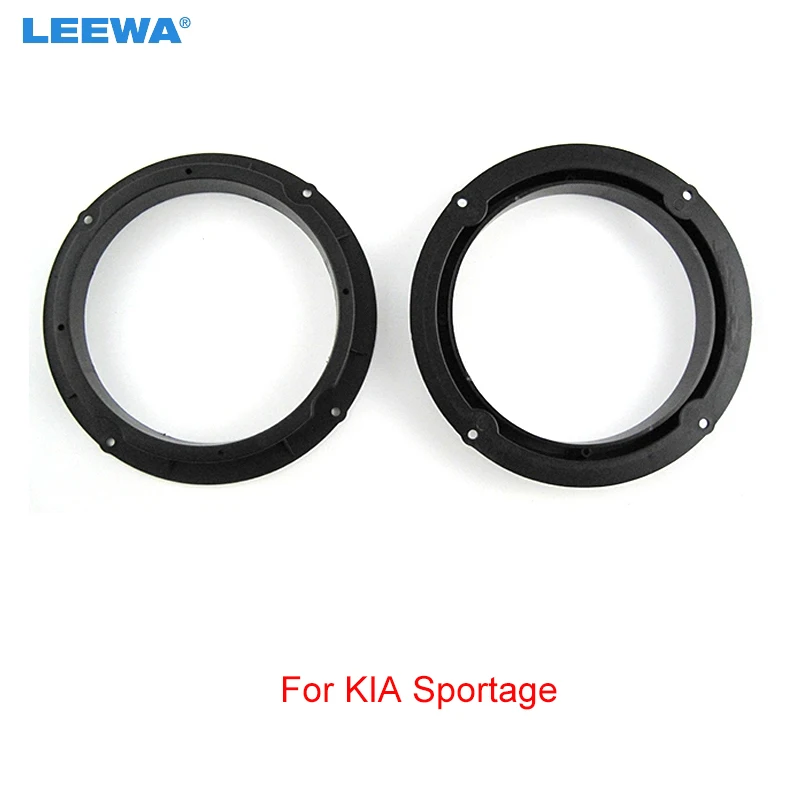 

LEEWA Car Front Door Speacker Mats For KIA Sportage Hollow Speaker Protection Pad Audio Horn Fitting Ring Set