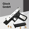 2024G18 Shell Throwing Glock Automatic Burst Toy Gun Can Launch Soft Bullet Alloy Outdoor Toy Shooting Weapon CS Boy Toy 3