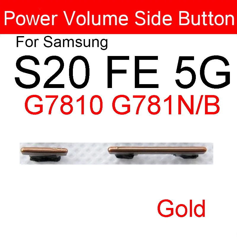 Volume Power Button and Power On/Off Side Key Repair Set (2 Pieces)
