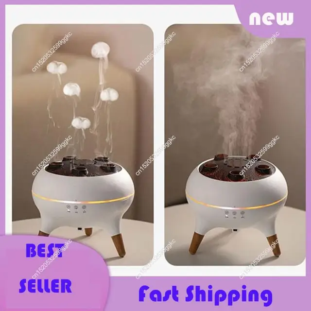 Necessary Smoke Ring Fragrance Machine Jellyfish Air Humidifier Colorful Flame Desktop Aroma Diffuser AU Plug 3
