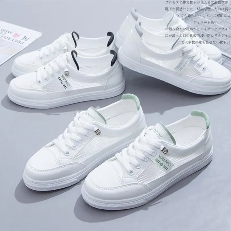 New Moccasins Woman Summer Loafers White Flat Rubber Sole Vulcanize Sports Flat Shoes Female Pu Leather Sneakers 6505