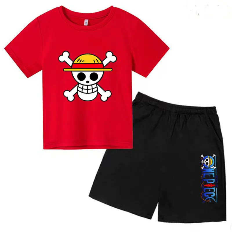 Kids Clothing Set Boys Girls Summer Short Sleeve T-shirt + Shorts