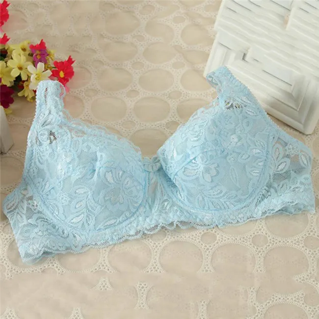 Lace Women's Bra Breast Cover Summer Thin Full Cup Underwear Plus Size Adjustable Push Up Bras Undewire Sexy Bralette Lingerie