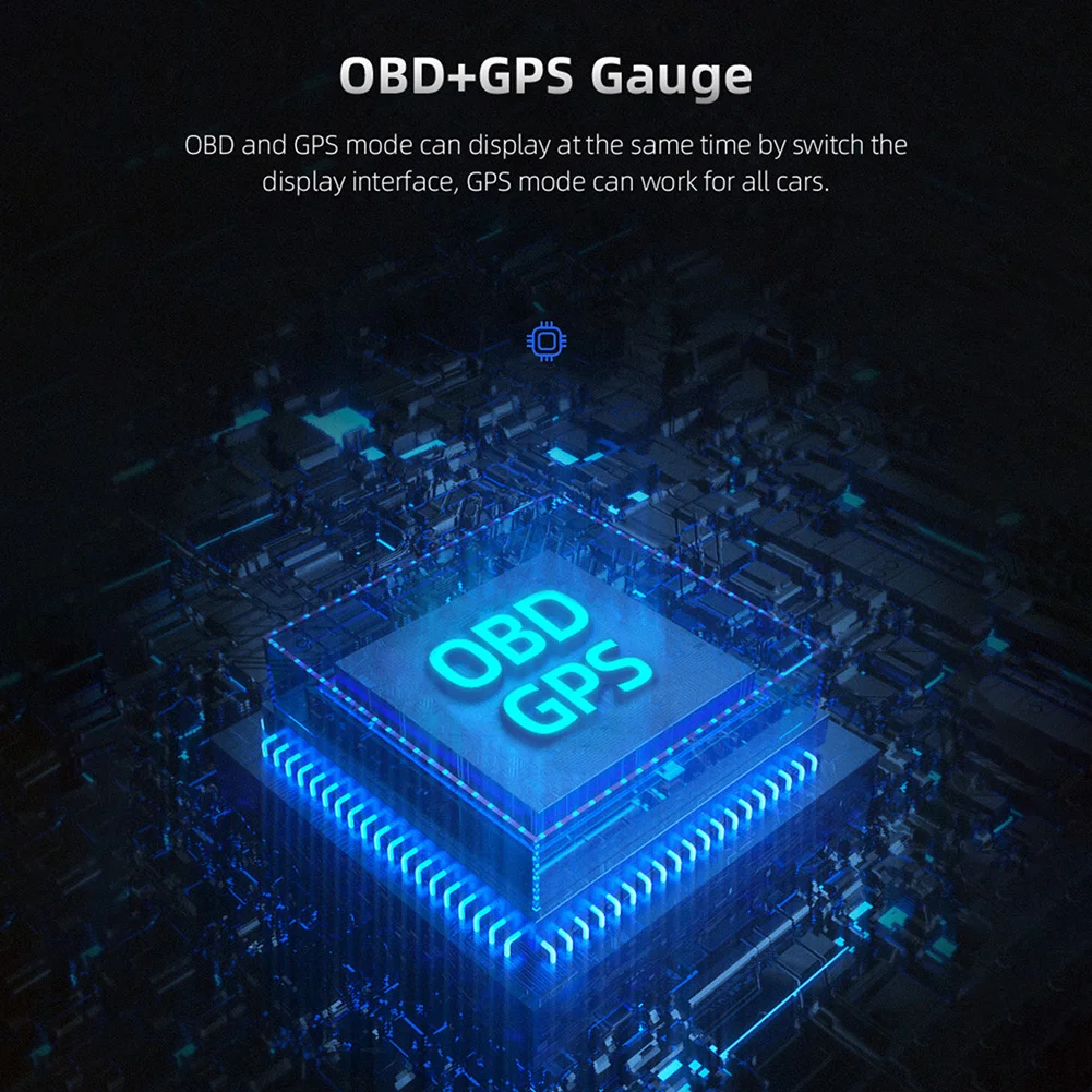 OBDII ڵ 𵨿 ٱ OBD GPS º ǻ RPM ͺ  з  GPS ӵ