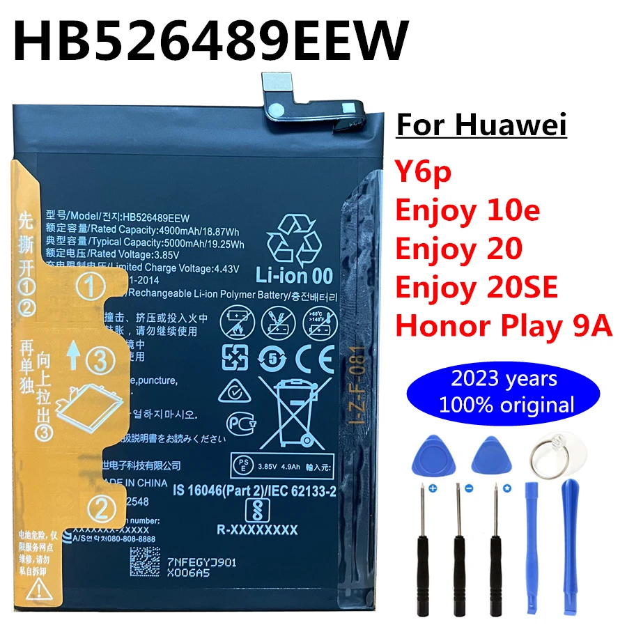 Batería Para Huawei Y6p Honor 9a Hb526489eew 4920mah