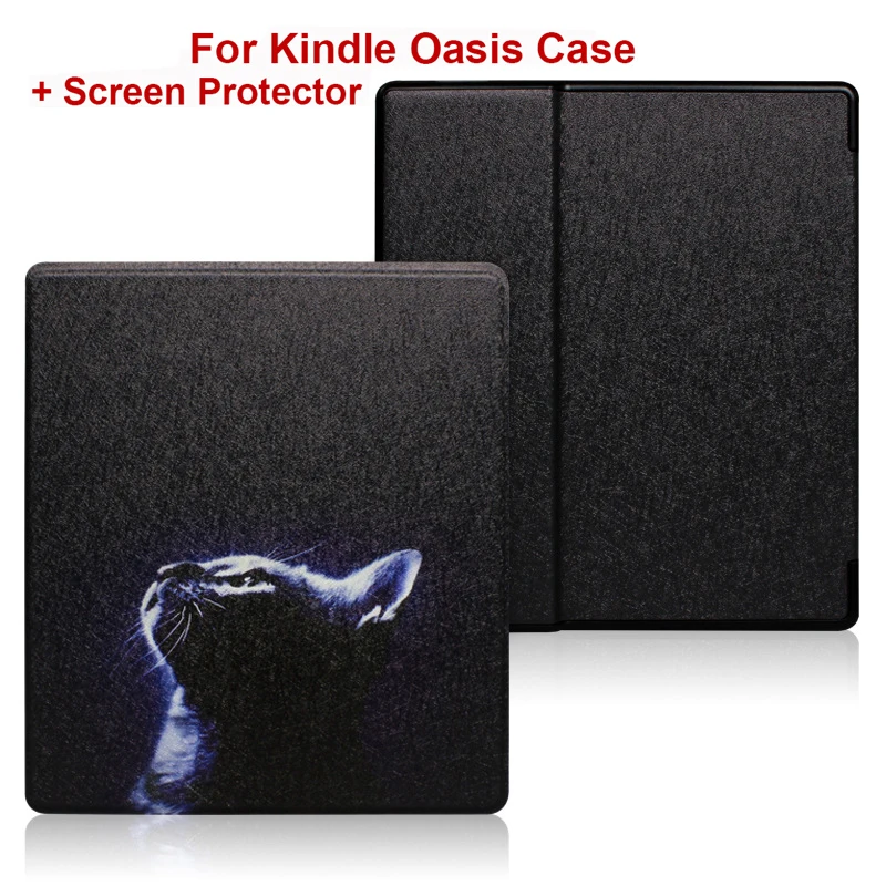 Premium PU Leather Book Cover with Screen Protector and Auto Sleep/Wake Function