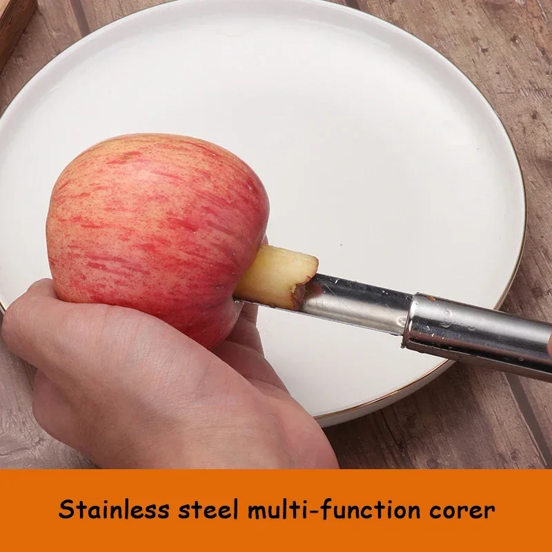 1/4PCS Stainless Steel Apple Corer Fruit Seed Core Remover Pear Apple Corer Seeder Slicer Kitchen Gadget Fruit Vegetable Tool