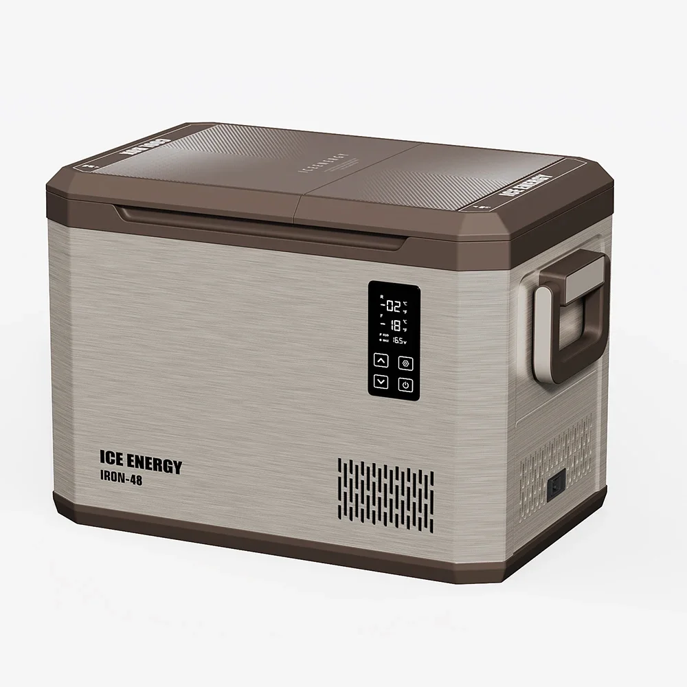38/48/58 Dual Zone Cooler Mini Capacity 12V Dual Use Freezer Electric Compressor Fridge Portable Camping Car Refrigerator