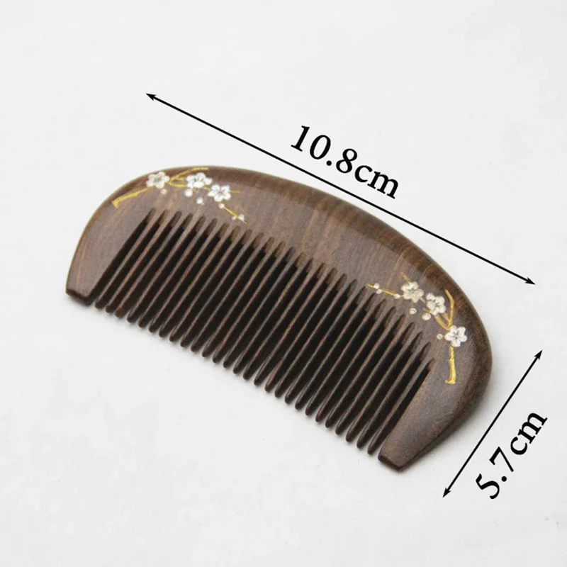 Sandelholz-Kamm Breite Zähne – Antistatisch, 10x6 Cm, Für Haare & Bart, Natürliches Holz