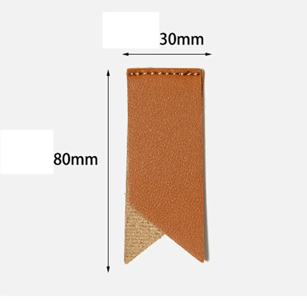 Bookmark PU Leather Solid Color Book Clip Handmade Notepad Label Pagination Mark Corner Page Marker Book Corner Protector