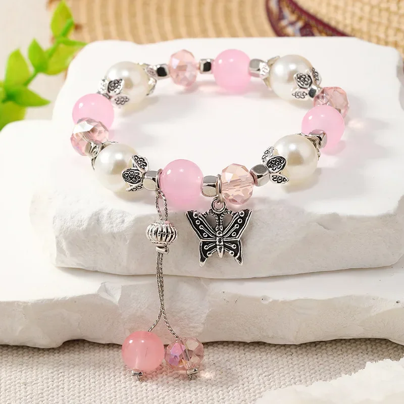 Starshine Bracelet, Handmade Beaded Jewelry, Cute Bead, Y2k, Fairycore,  Coquette, Dainty, Stars, Hearts, Charm Bracelet, Crystals, Gift Idea 