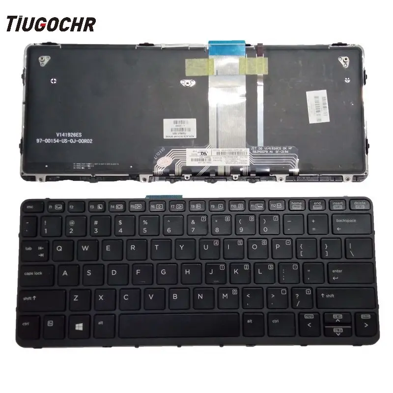 

Черная подсветка клавиатуры США черная рамка для HP Pro x2 612 G1