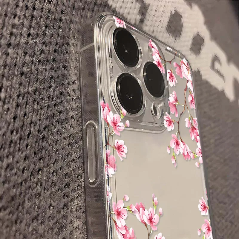 Floral Clear Shockproof Phone Case