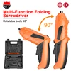 KOMAX Electric Screwdriver Rechargeable Cordless Screwdriver Powerful Impact Wireless Screwdriver Set Mini Drill Power Tools