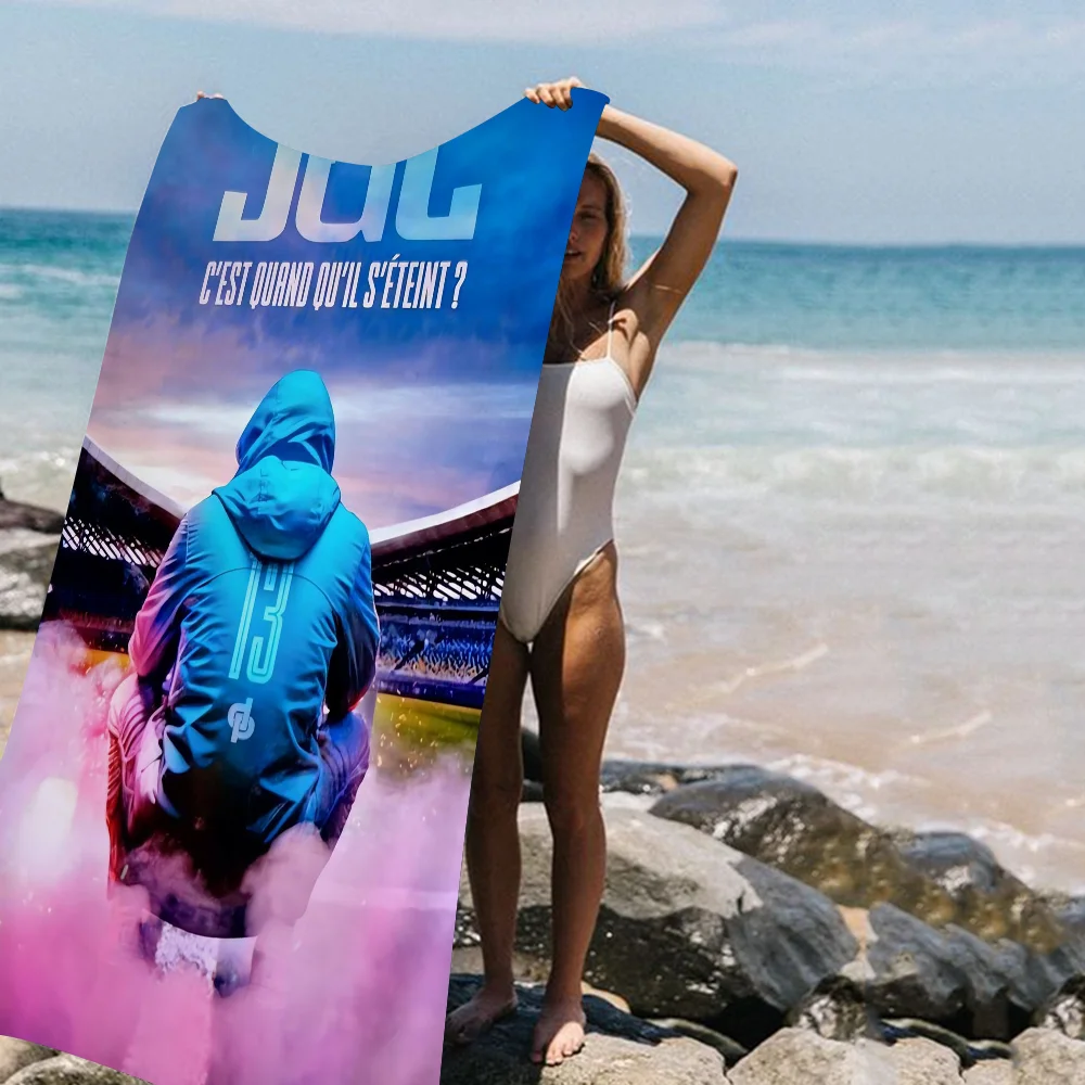Rapper JuL Music Album Cover L-LOL Printed Beach Towel Mountain Climbing Yoga Beach Swimming Running Absorbent Soft Towel