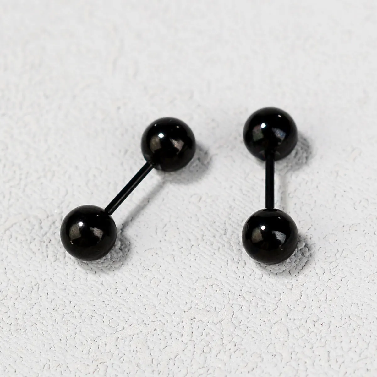 1Pair Women Men Stainless Steel Stud Earring Small Ball Screws