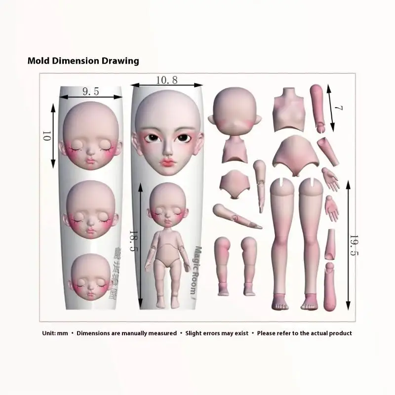 3D 인형 얼굴 몰드 네일 아트 몰드 실리콘 네일 몰드 DIY 쥬얼리 제작 귀여운 소녀 참 장식 도구