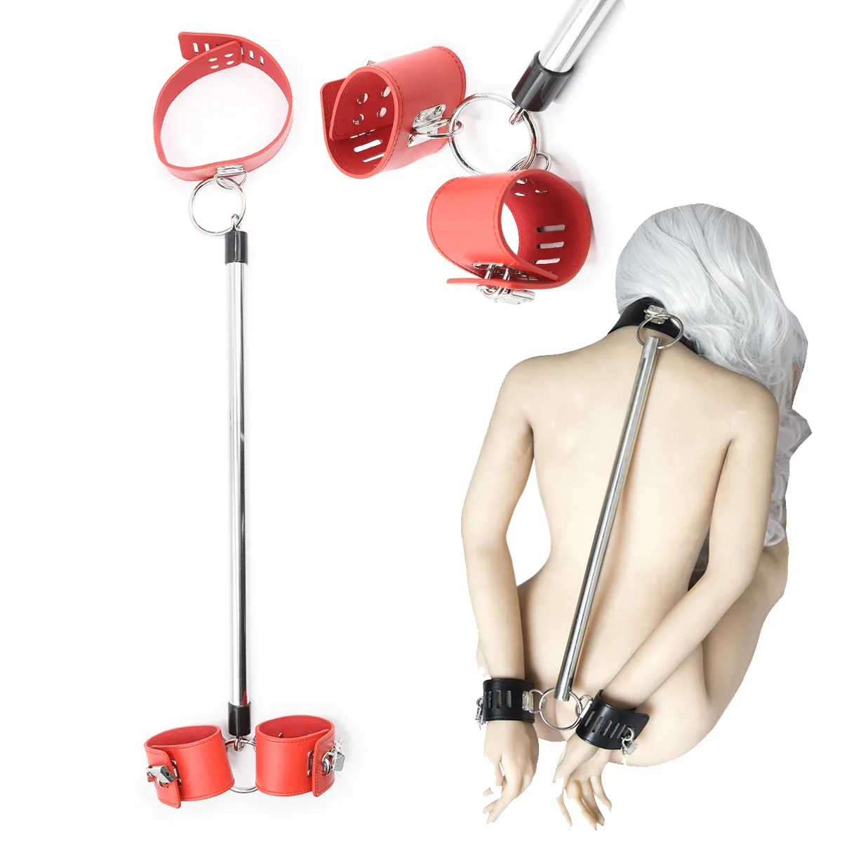 Sex Bondage Bar Spreader Toys BDSM Handcuffs SM Slave Leg Restraint Adjustable Handcuffs Open Thigh Bondage Gear 18 Sex Toy Kits