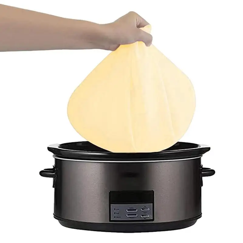 

Silicone Slow Cooker Divider Liner Utensil Leakproof Reusable Silicone Cooking Pot Divider Fit 8/6 Qt Dishwasher Safe Cooking