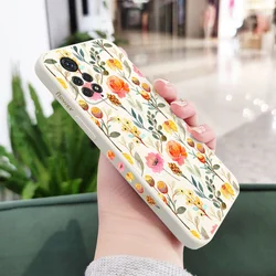 Floral Bloom Smartphone Case Cover for Redmi Note 10 5G (White)