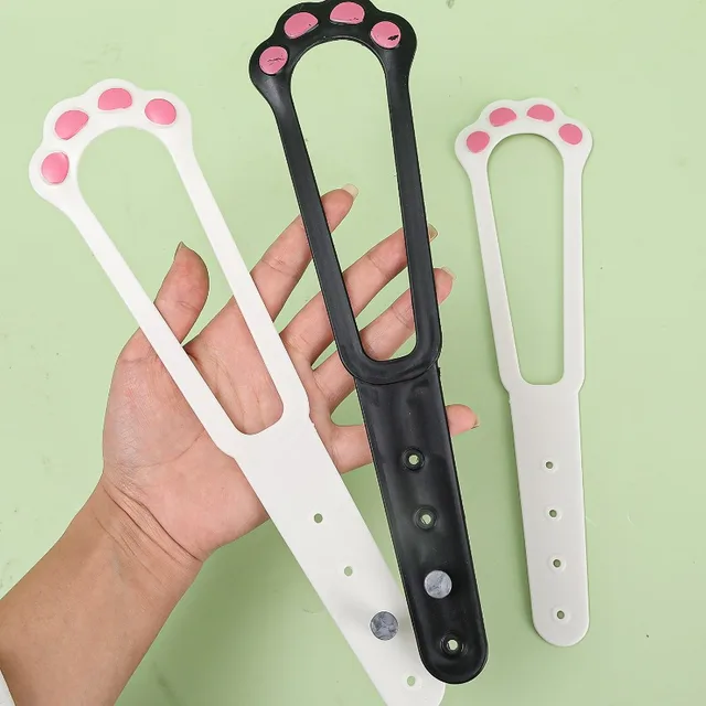Cat Door Holder Latch Adjustable Dog Door Stopper Elastic Gate Lock Flex Latch Strap Keep Dog Out From Entering Pet Gate Supply 2