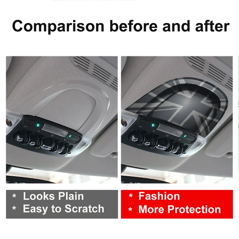 Pegatinas De Fibra De Carbono Para Lámpara De Techo De Mini Cooper/Countryman F60 | Decoración Y Protección Interior | Fácil Instalación