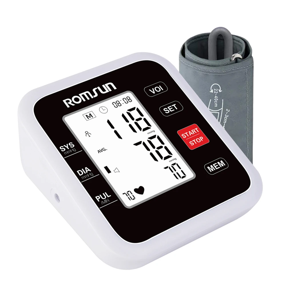 Upper Arm Blood Pressure Monitor Automatic Digital Blood Pressure Monitors for Home Use Led Large Font Screen